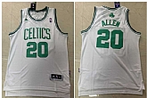 Celtics 20 Ray Allen White Mesh Swingman Jersey,baseball caps,new era cap wholesale,wholesale hats